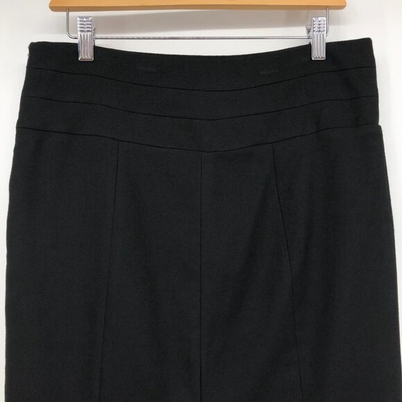 Romy Black Structured knee length Pencil skirt pleated Medium (8-12) - Picture 11 of 14